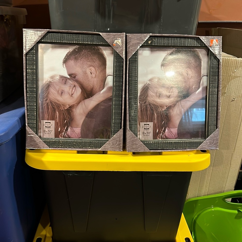 “Distressed” Black Photo Frame Set